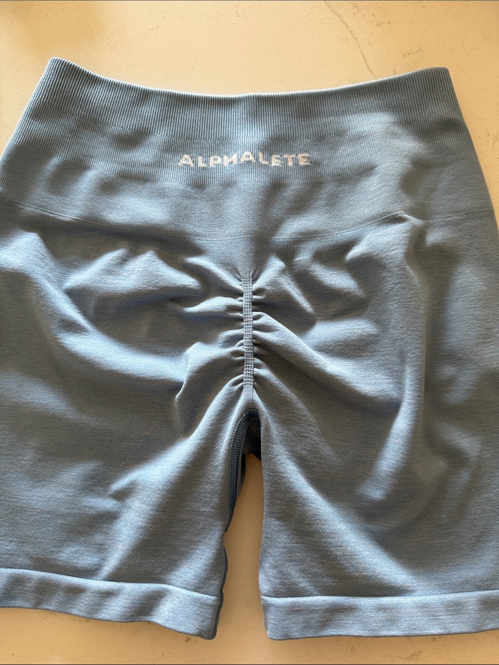 Alphalete Washed Denim Blue Shorts